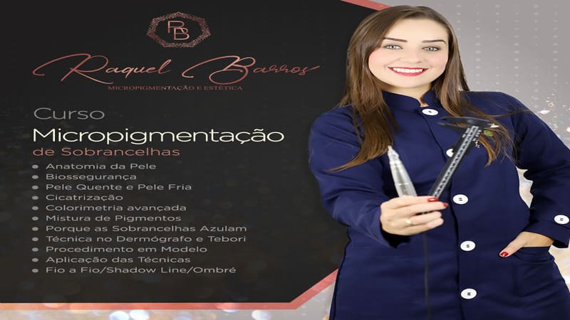 curso de micropigmentação de sobrancelhas da Raquel Barros